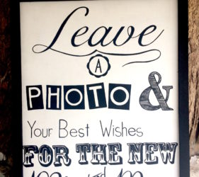 Leave a Photo Sign