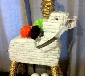 Gold Donkey Piñata